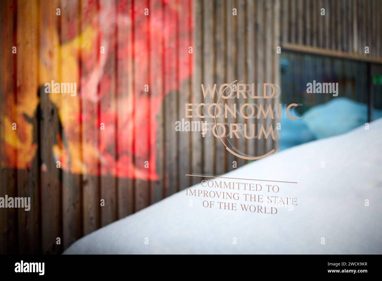 Praesident Wolodymyr Selensky beim World Economoc Forum in Davos am 16.01.2024 Randmotiv,logo,Schriftzug.allgemein. Participation du Président au Forum économique mondial de Davos. Foto:le Bureau présidentiel de l'Ukraine via SVEN SIMON Fotoagentur GmbH & Co. Pressefoto KG Prinzess-Luise-Str. 41 45479 M u e l h e i m / R u h r Tél. 0208/9413250 Fax. 0208/9413260 GLS Bank BLZ 430 609 67 KTO. 4030 025 100 IBAN DE75 4306 0967 4030 0251 00 BIC GENODEM1GLS www.svensimon.net *** Président Volodymyr Selensky au World Economoc Forum à Davos sur 16 01 2024 motif bord, logo, Lettering Président général Banque D'Images