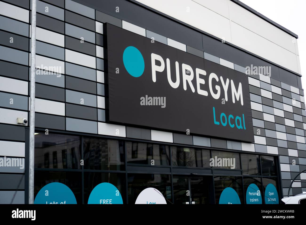 Puregym magasin local et signe Banque D'Images