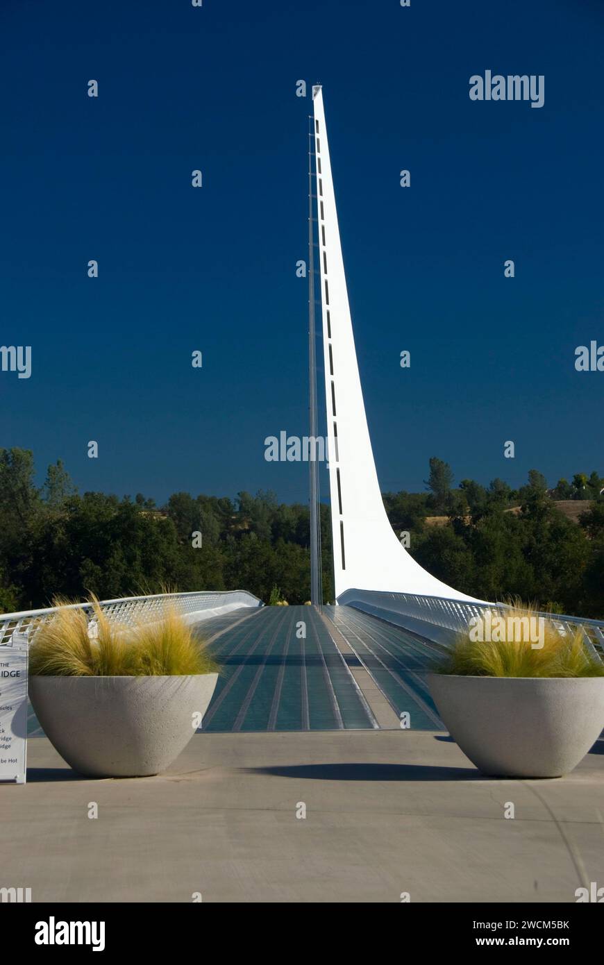 Sundial Bridge, Turtle Bay Exploration Park et Redding, Californie Banque D'Images
