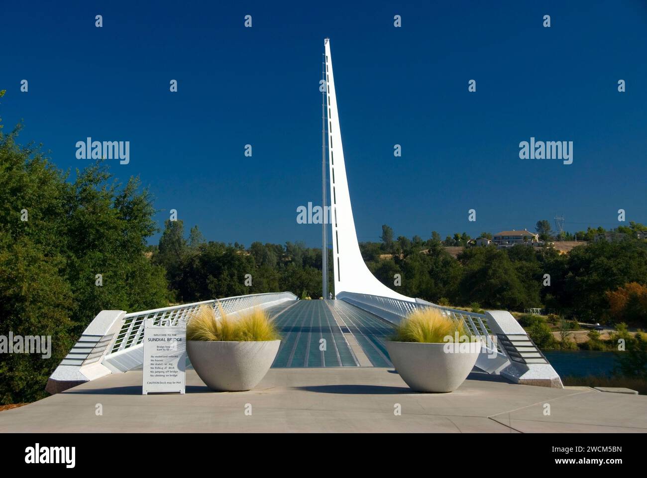 Sundial Bridge, Turtle Bay Exploration Park et Redding, Californie Banque D'Images
