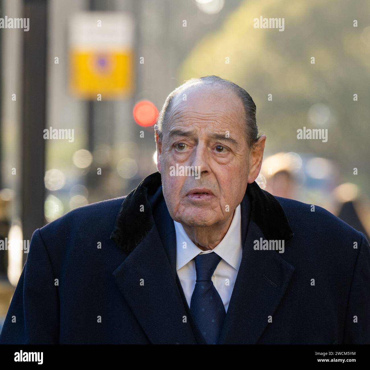 Londres, Royaume-Uni. 16 janvier 2024. betty boothroyd, ancienne présidente de la Chambre des communes, service commémoratif à l'église St Margaet's Westminster London UK Nicolas Soames, Baron Soames de Fletching Credit : Ian Davidson/Alamy Live News Banque D'Images