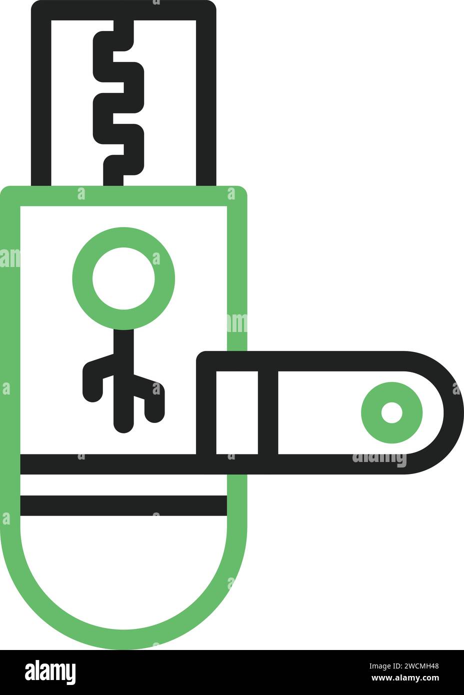 Image vectorielle de l'icône du lecteur USB. Illustration de Vecteur