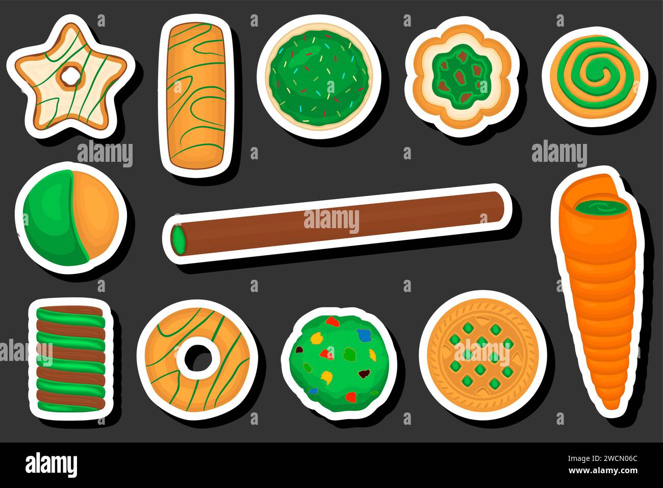 Belle illustration en couleur sur le thème de célébrer la fête annuelle St. Patrick's Day Illustration de Vecteur