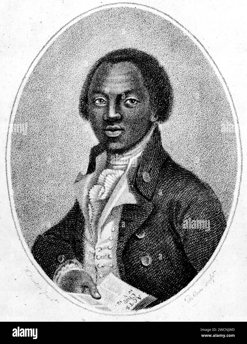 Olaudah Equiano, écrivain et abolitionniste connu pour la majeure partie de sa vie sous le nom de Gustavus Vassa (1745-1797) Banque D'Images