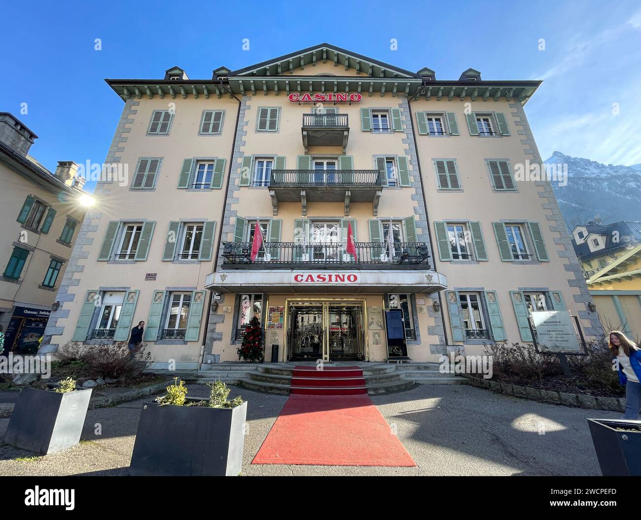 Casino à Chamonix, France. Banque D'Images