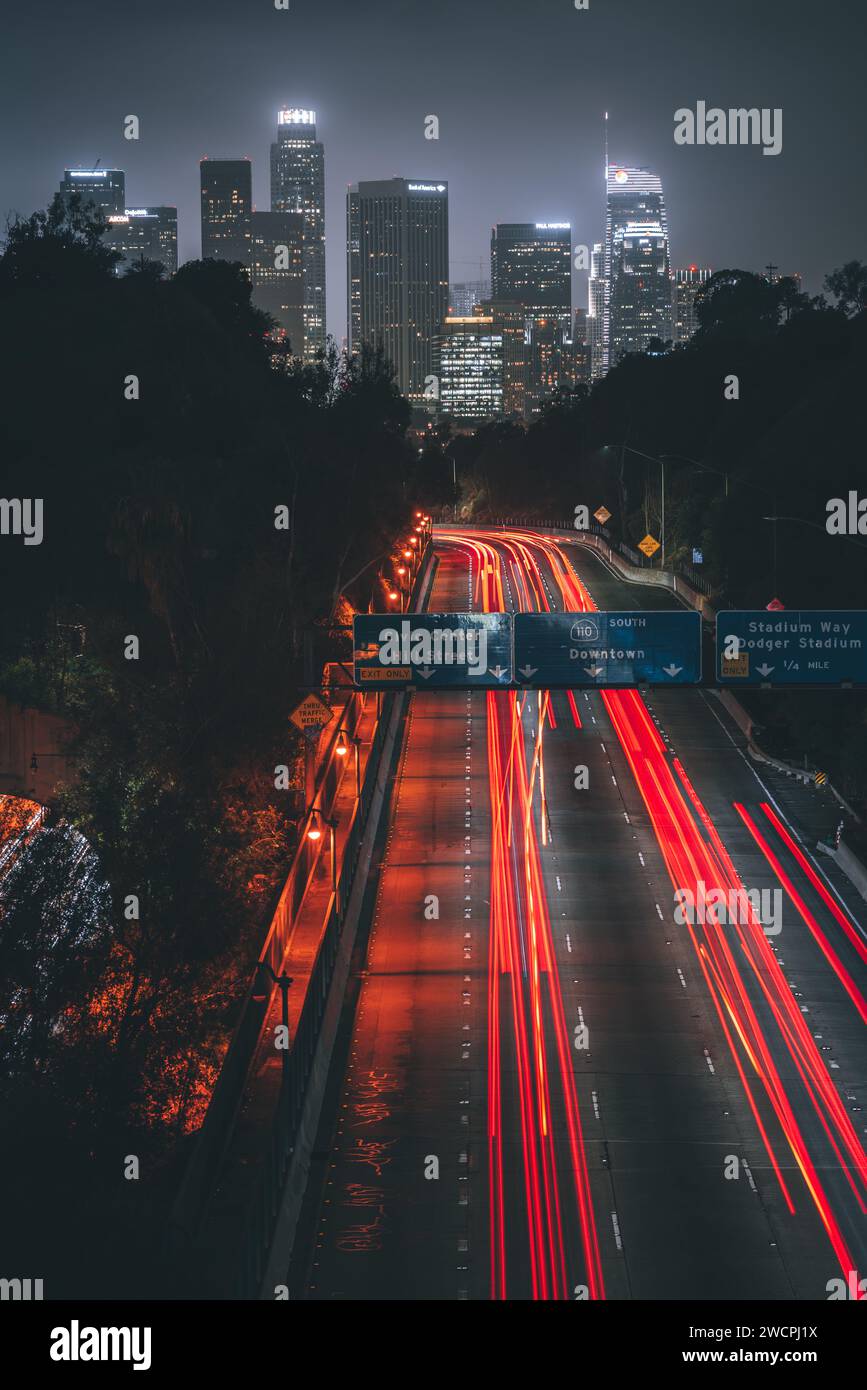 Los Angeles la nuit Banque D'Images