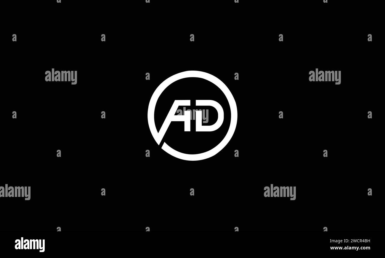 Modèle d'icône de vecteur de conception de logo D'ANNONCE Illustration de Vecteur