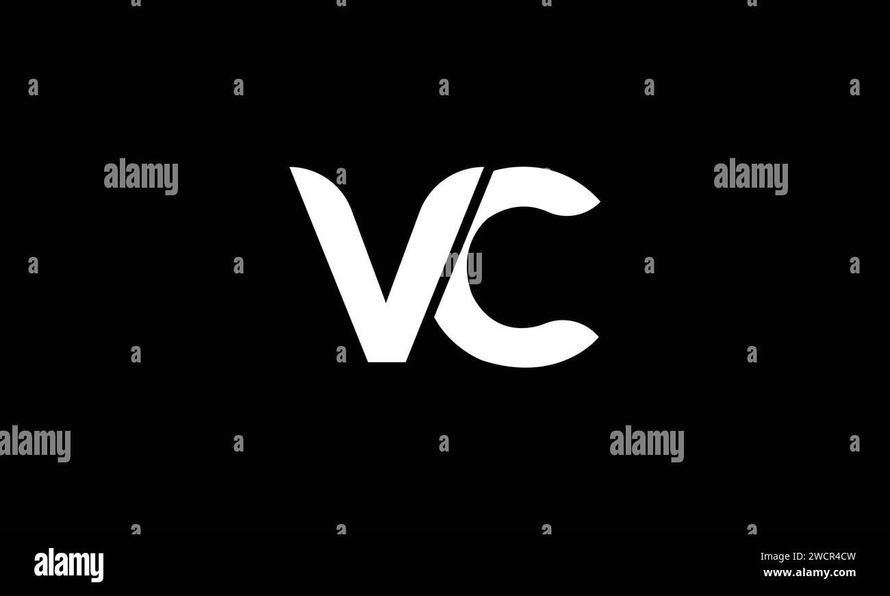 Logo minimal de la marque VC Letter Illustration de Vecteur Logo minimal de la marque VC Letter Illustration de Vecteur