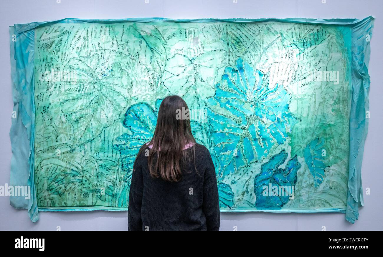 Londres, RoyaumeUni. 16 janvier 2024. Aperçu de la London Art Fair