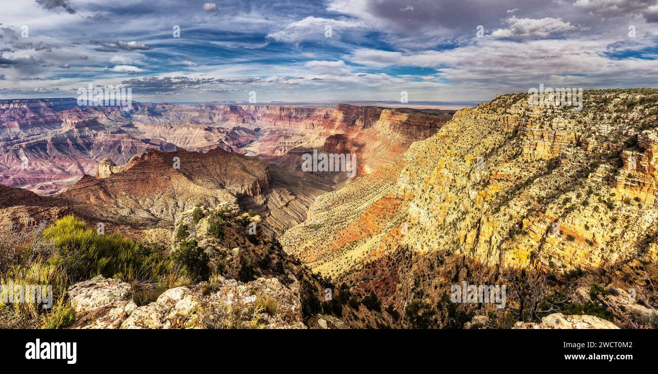 Panorama du Grand Canyon en Arizona, USA Banque D'Images