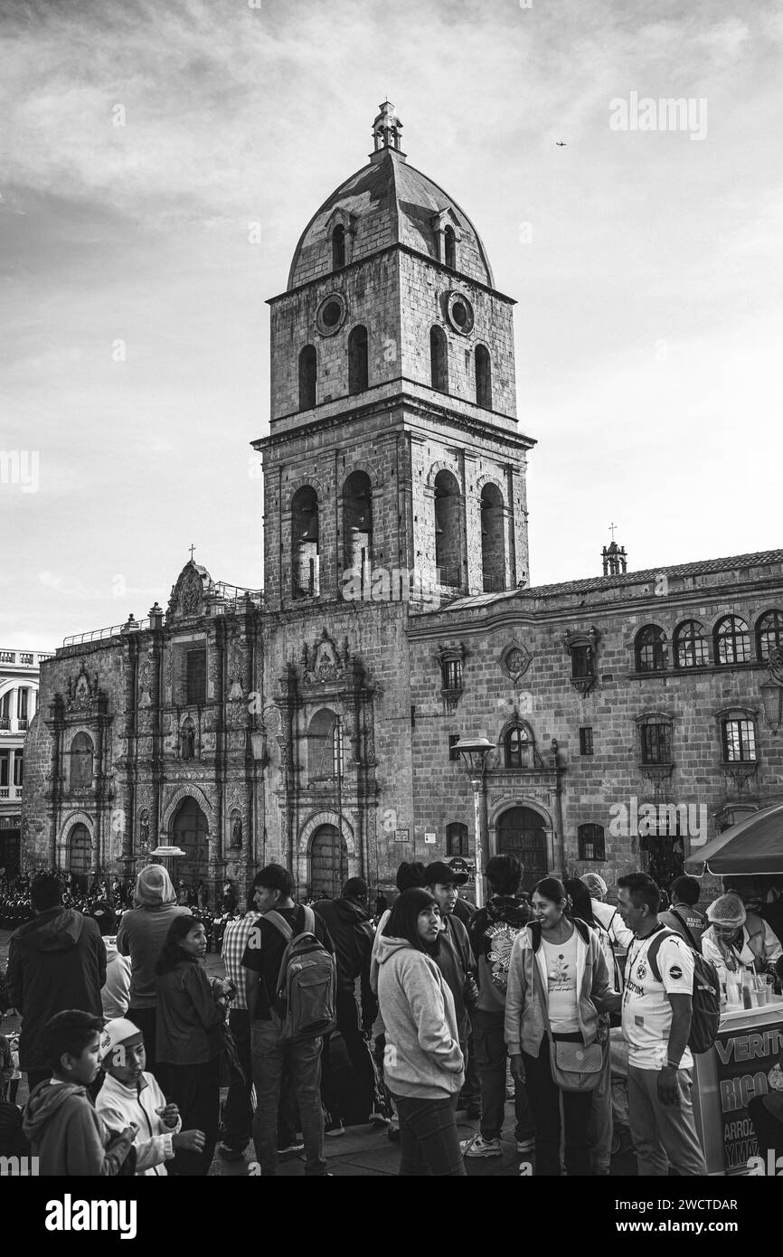 Plaza Mayor de San Francisco, la Paz, Bolivie, 2024 Banque D'Images