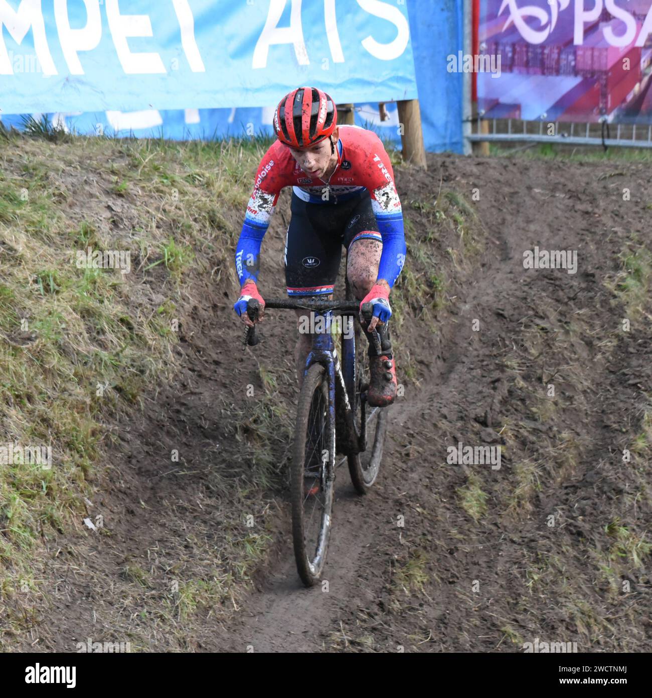 Lars van der Haar est un cycliste professionnel néerlandais de cyclo-cross et de route, qui roule actuellement pour l'équipe continentale UCI Baloise-Trek Lions Banque D'Images