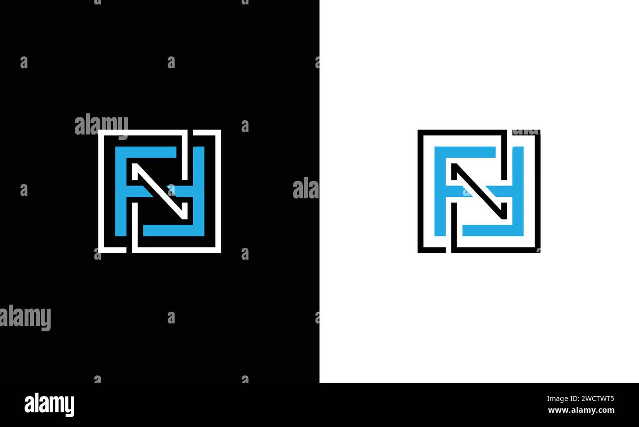 FNF FF logo Alphabet Design icône symbole vectoriel Illustration de Vecteur