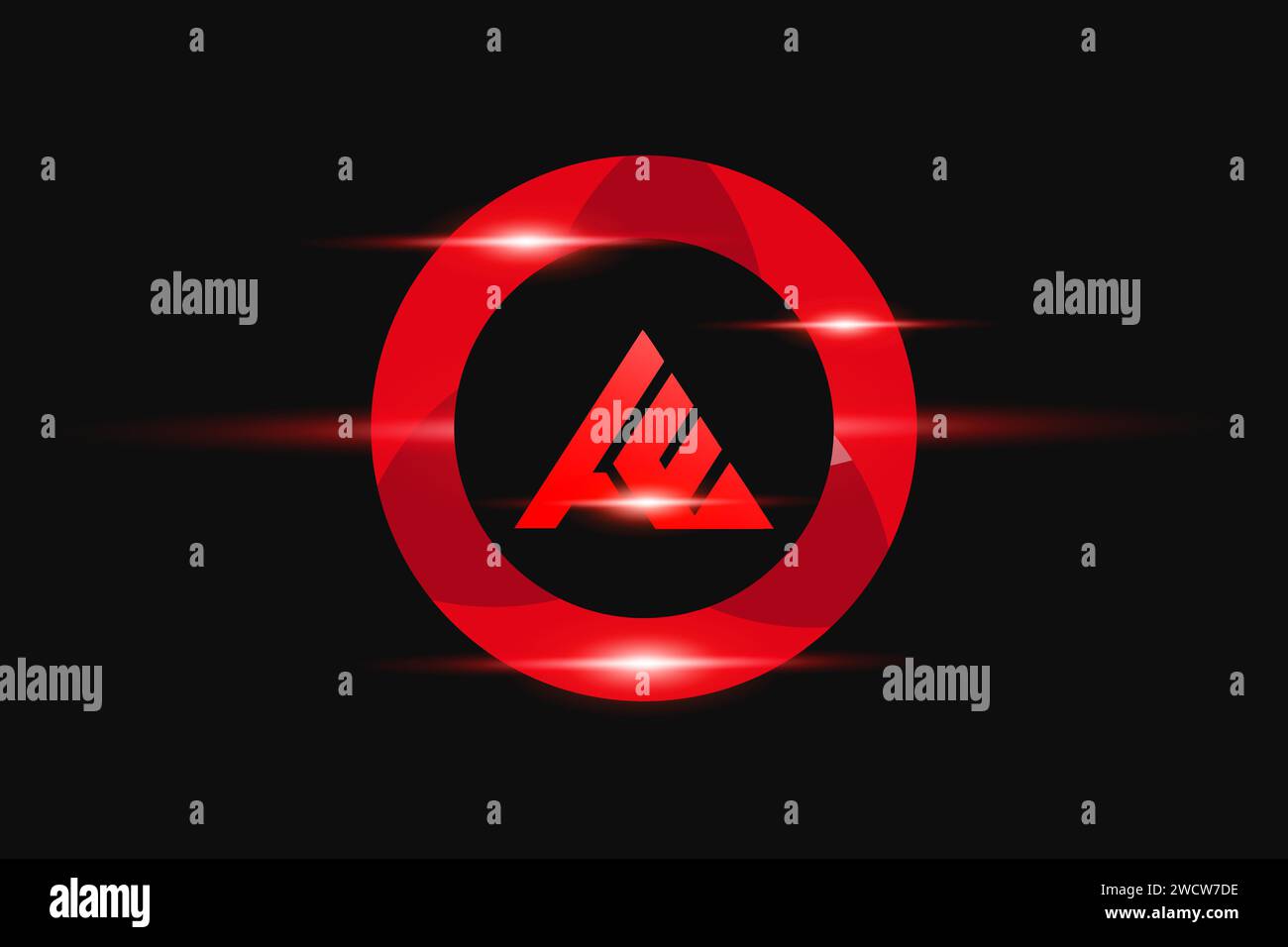 Design du logo EA Red. Conception de logo de vecteur pour les entreprises. Illustration de Vecteur