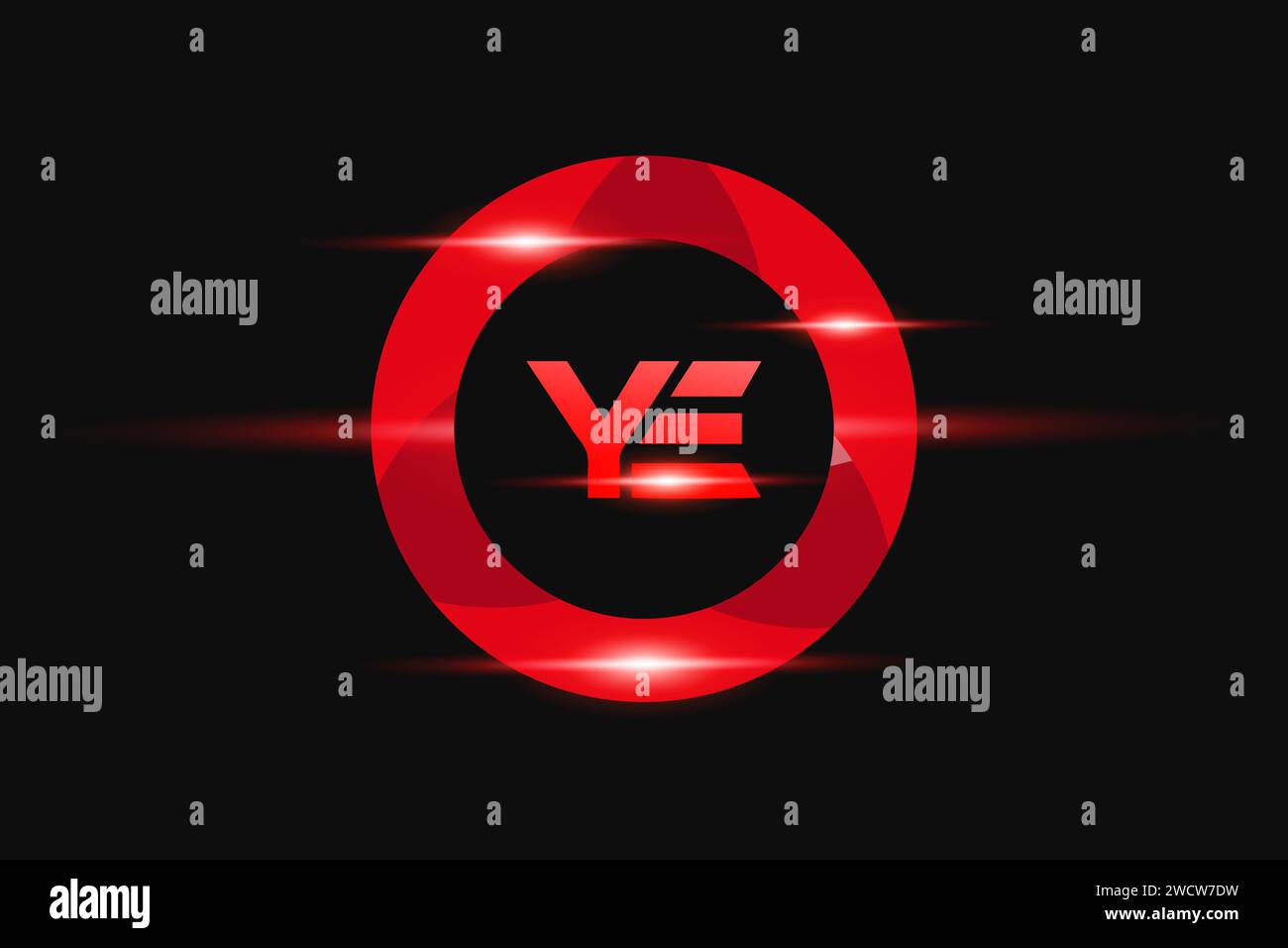 Logo rouge EY. Conception de logo de vecteur pour les entreprises. Illustration de Vecteur