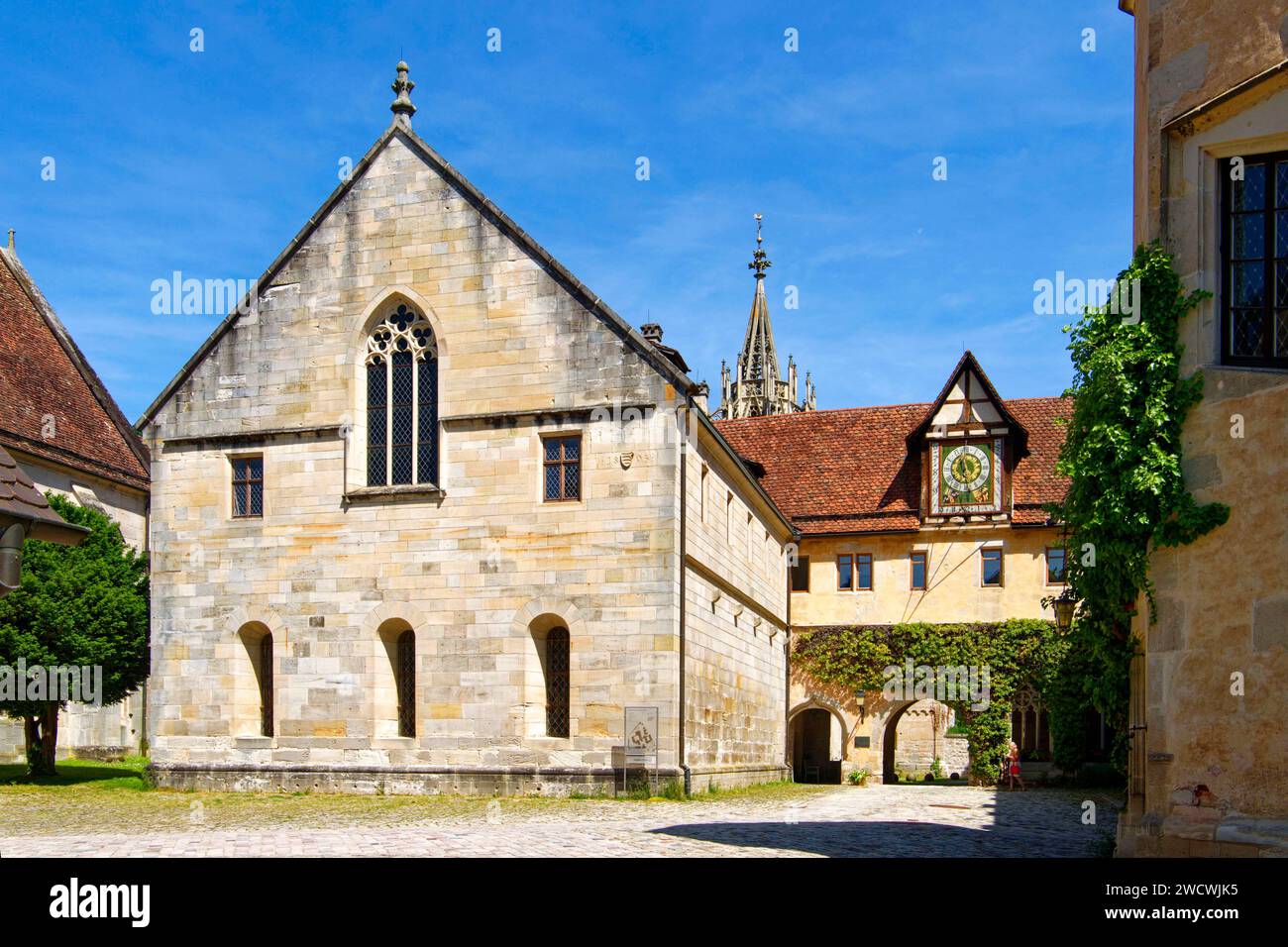 Allemagne, Bade Württemberg, Parc naturel de Schönbuch, Tubingen, Bebenhausen, Abbaye de Bebenhausen, église du monastère Banque D'Images