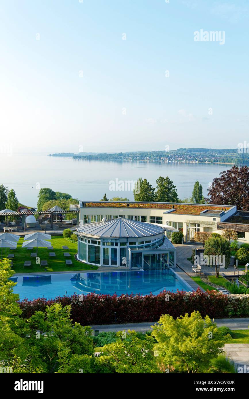 Allemagne, Bade-Wurtemberg, Lac de Constance (Bodensee), Ueberlingen, clinique Buchinger Wilhelmi Banque D'Images