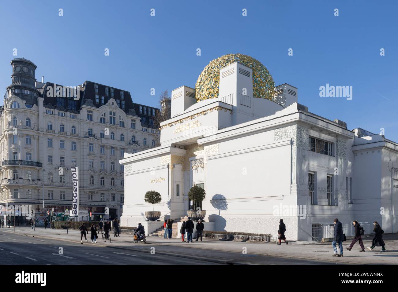 Le bâtiment de la Sécession, galerie du musée d'art à Vienne Banque D'Images