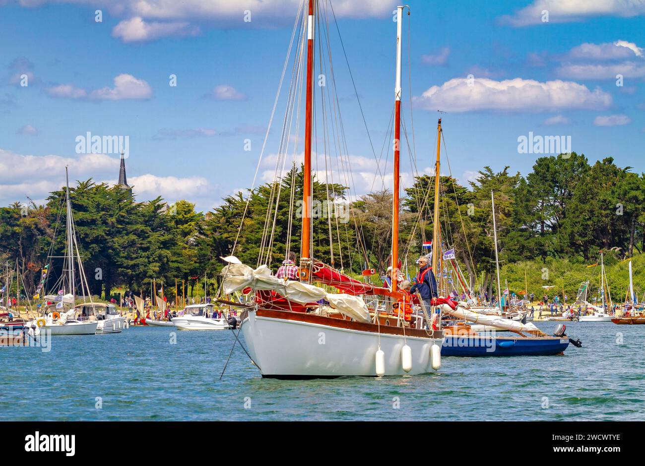 France, Morbihan, Golfe du Morbihan, escale à l'île d'Arz, édition Gulf week 2023 Banque D'Images