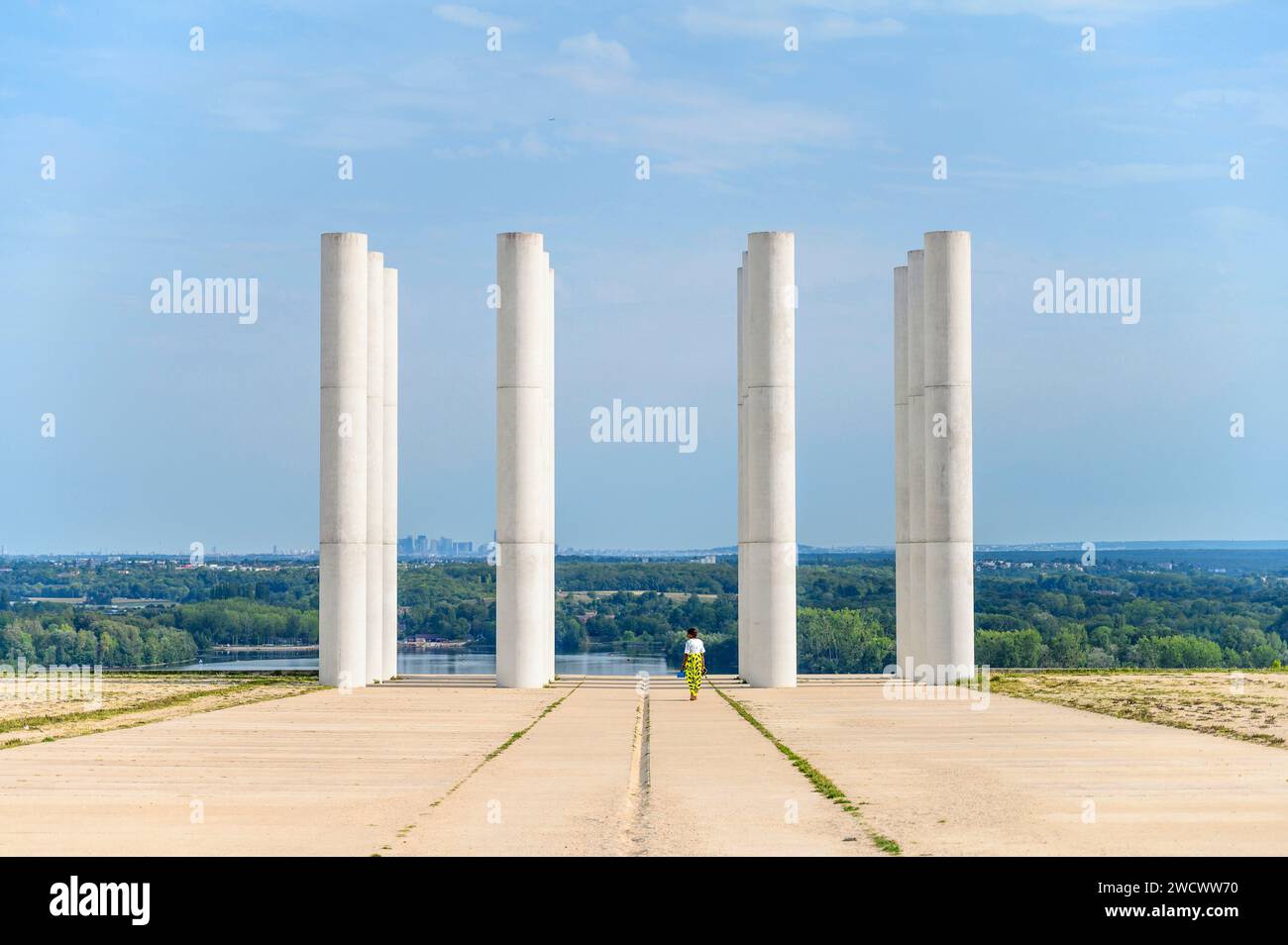France, Val d'Oise, ville de Cergy Banque D'Images