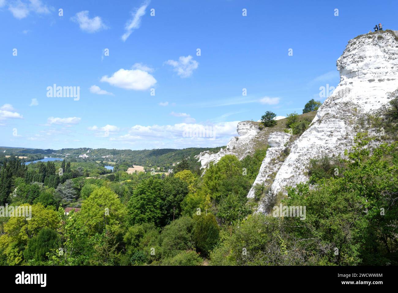 France, Val d'Oise, Parc naturel régional du Vexin, vallée de la Seine sont de la Roche-Guyon, village de Chantemesle Banque D'Images