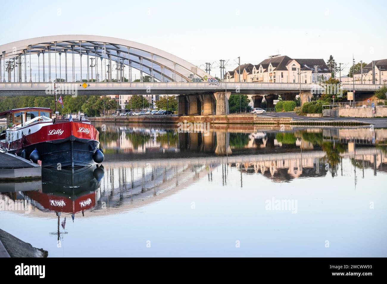 France, Val d'Oise, Pontoise, vieille ville de Saint-Ouenn l'Aumone Banque D'Images