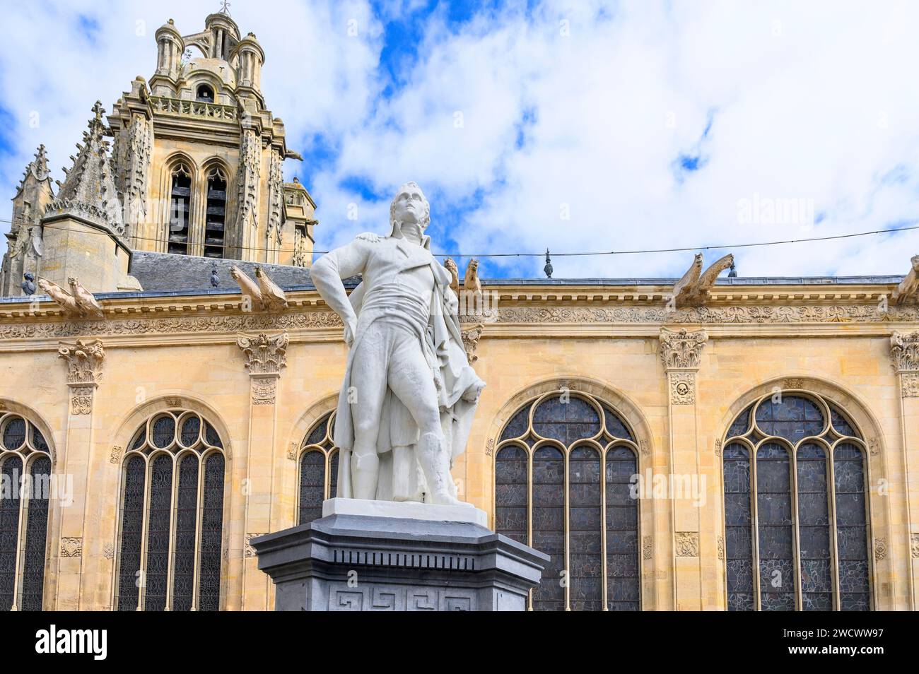 France, Val d'Oise, Pontoise, cathédrale Saint-Maclou Banque D'Images