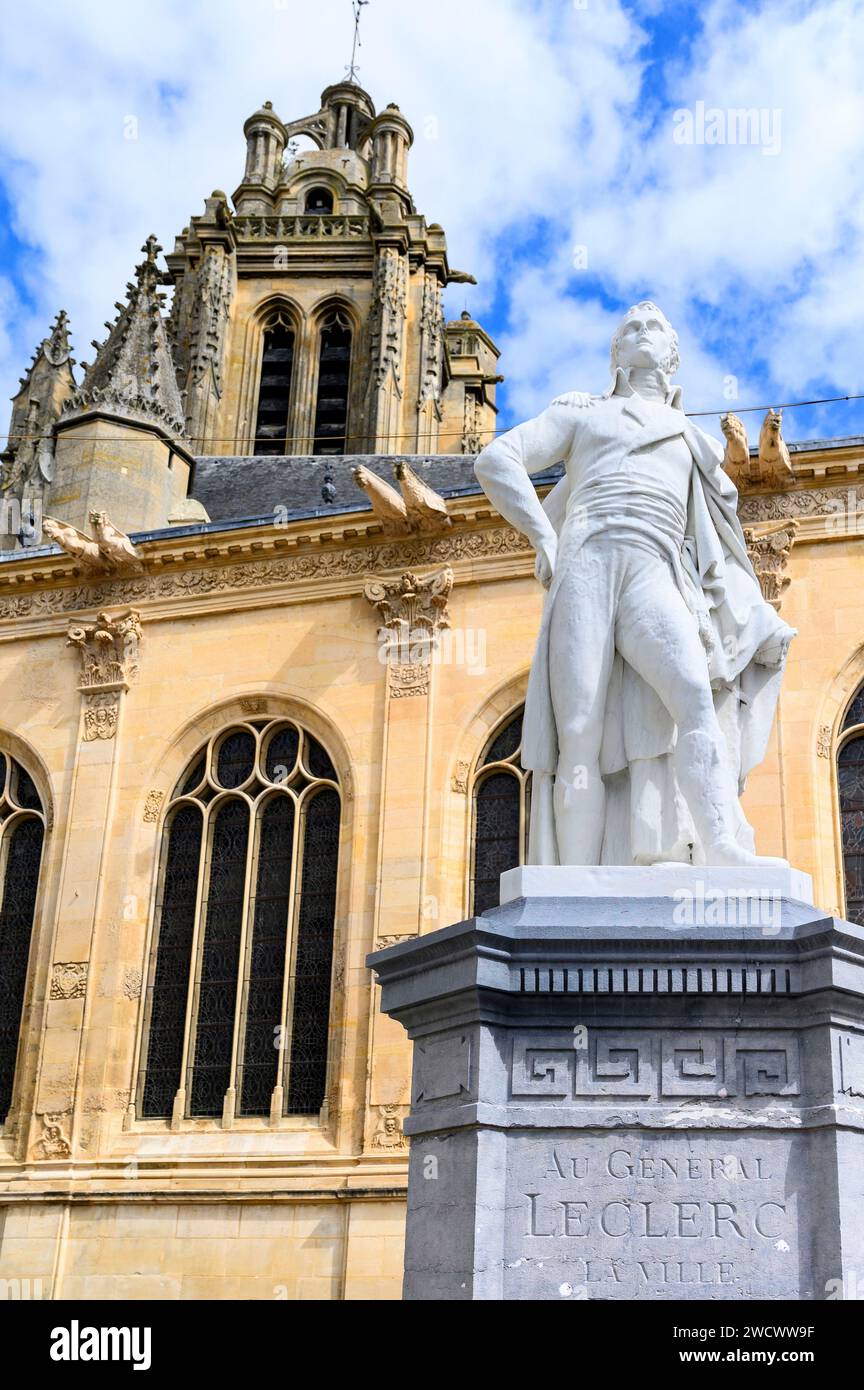 France, Val d'Oise, Pontoise, cathédrale Saint-Maclou Banque D'Images