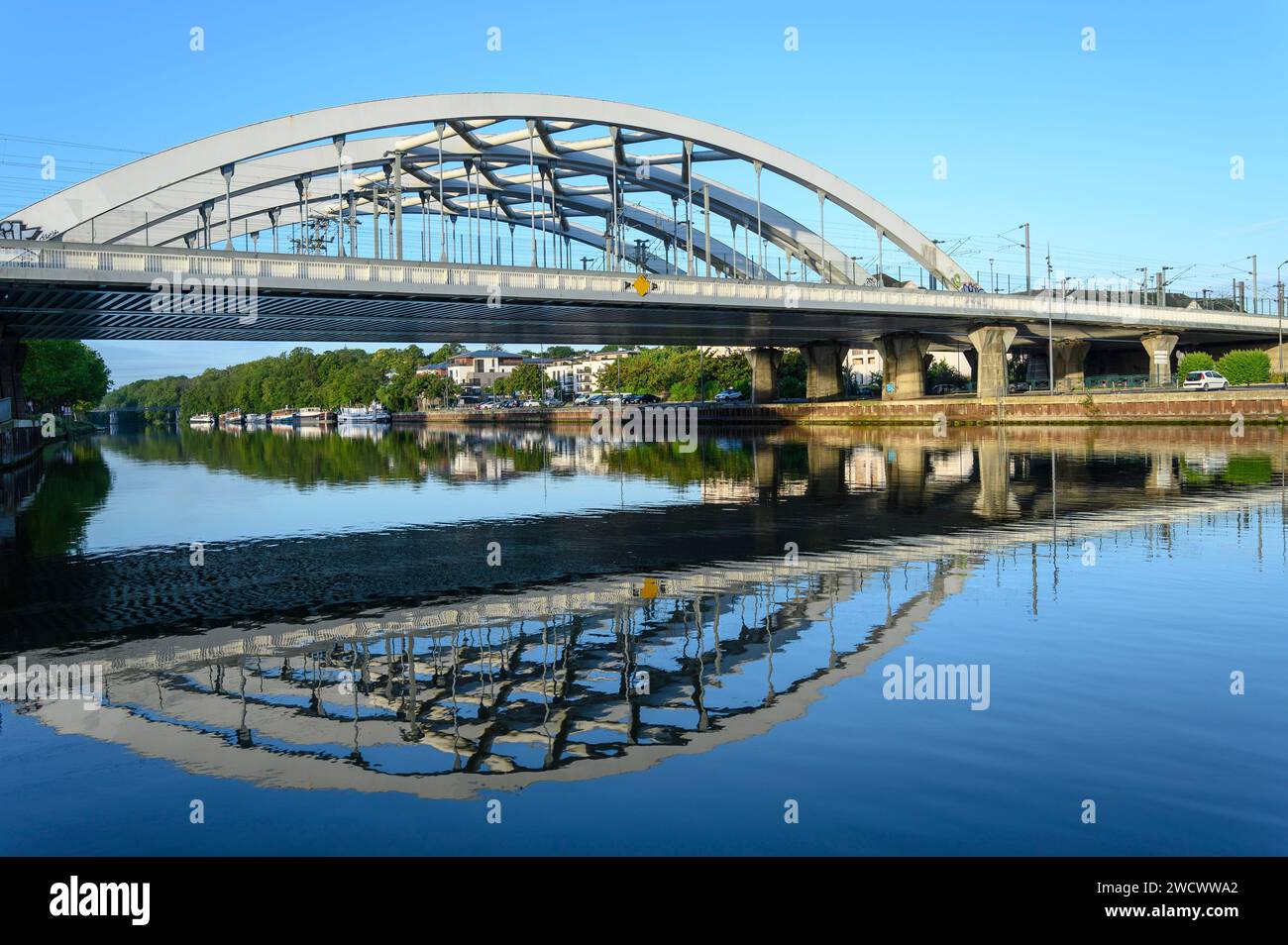 France, Val d'Oise, Pontoise, vieille ville de Saint-Ouenn l'Aumone Banque D'Images