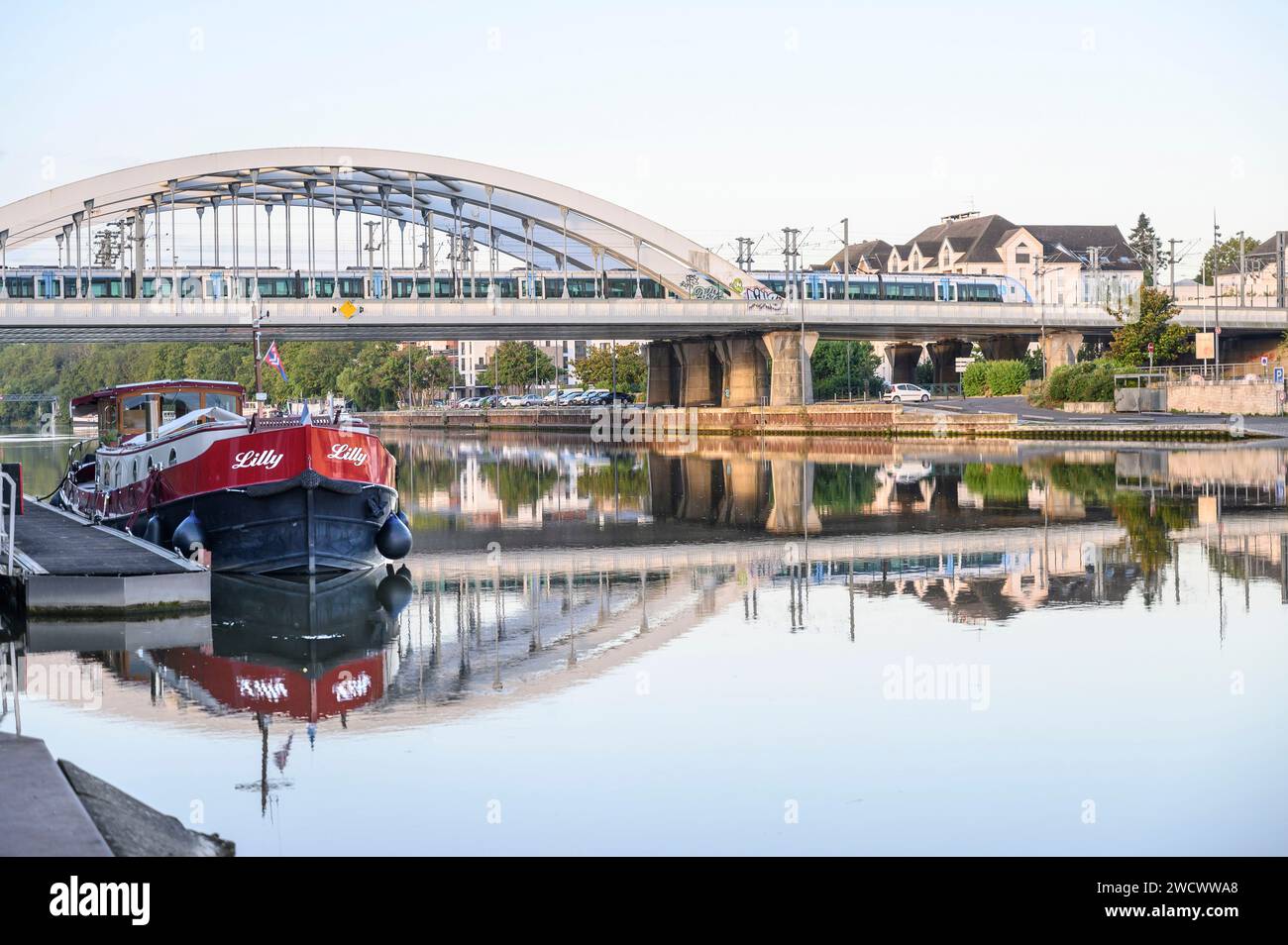 France, Val d'Oise, Pontoise, vieille ville de Saint-Ouenn l'Aumone Banque D'Images