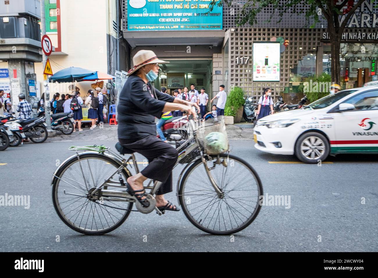 Vietnam, Ho Chi Minh ville, Saigon, la vie quotidienne Banque D'Images