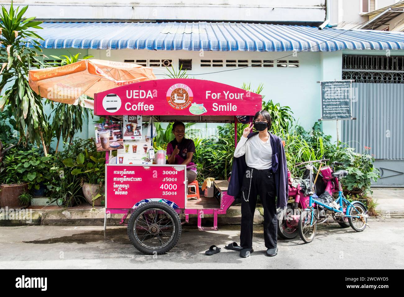 Cambodge, Phnom Penh, vie quotidienne Banque D'Images