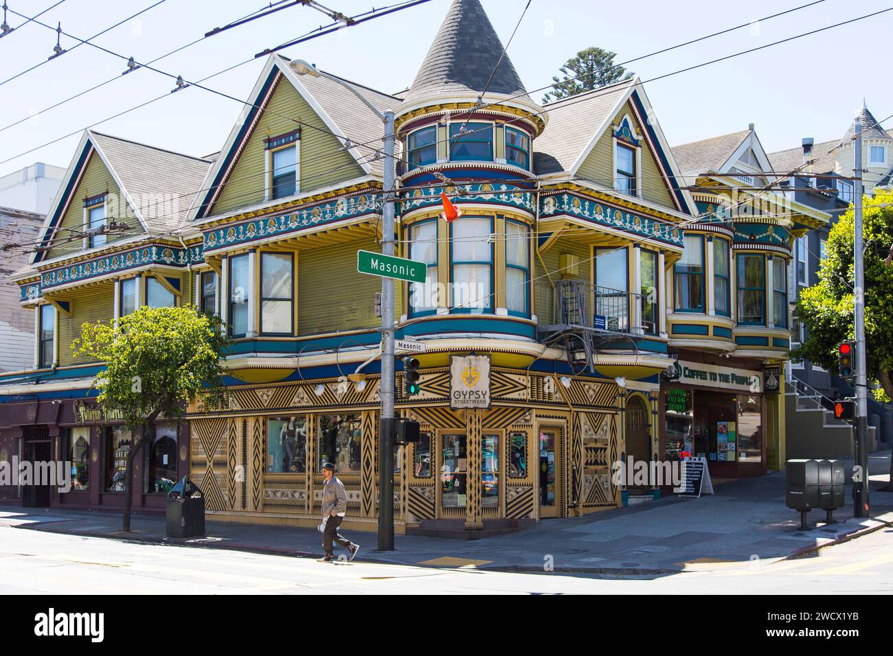 États-Unis, Californie, San Francisco, Haight Ashbury district Banque D'Images