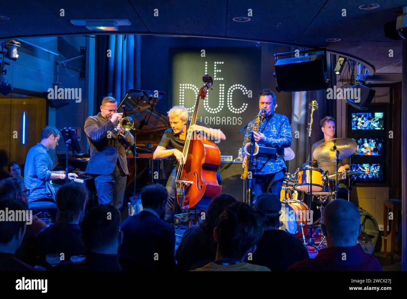 France, Paris, le club de Jazz du Duc des Lombards, concert de Kyle Eastwood Banque D'Images