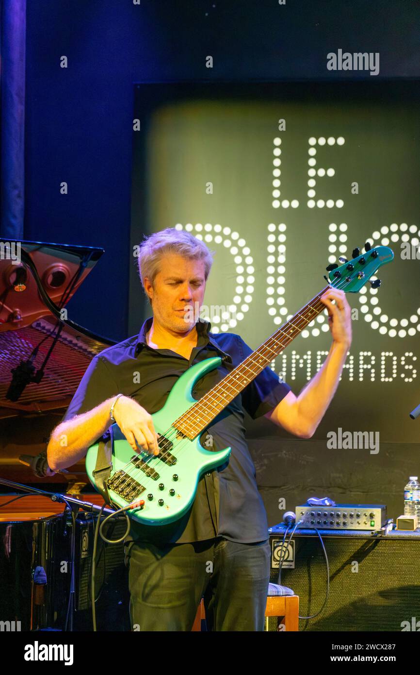 France, Paris, le club de Jazz du Duc des Lombards, concert de Kyle Eastwood Banque D'Images