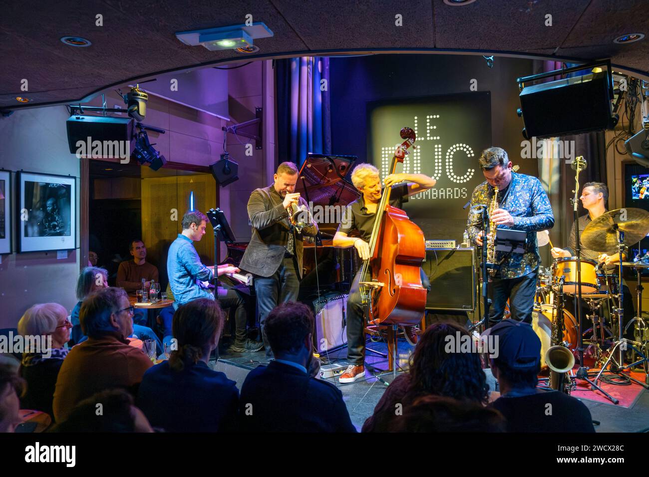 France, Paris, le club de Jazz du Duc des Lombards, concert de Kyle Eastwood Banque D'Images