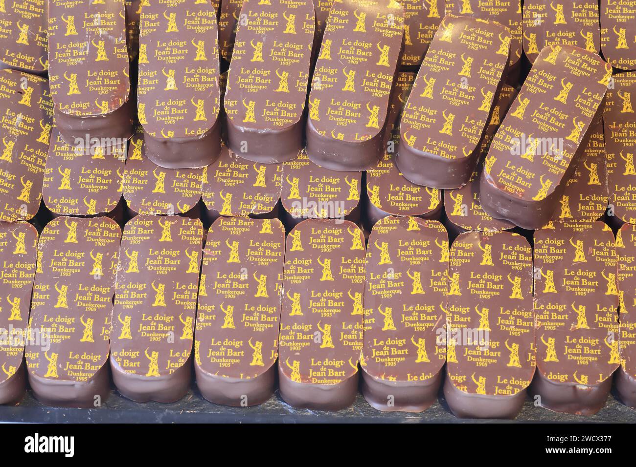 France, Nord, Dunkerque, Pâtisserie Vandewalle, doigts de Jean Bart ...