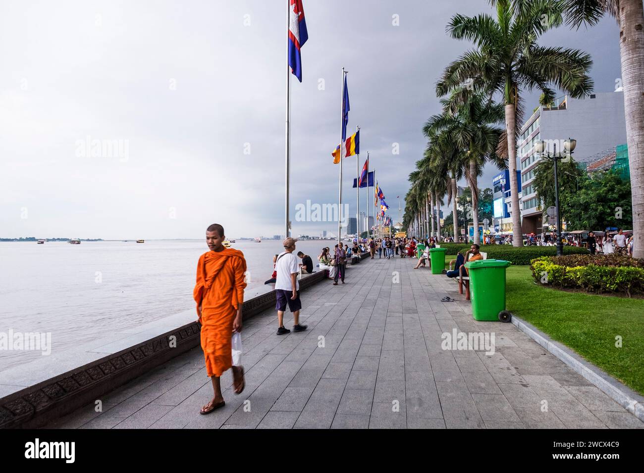 Cambodge, Phnom Penh, vie quotidienne Banque D'Images