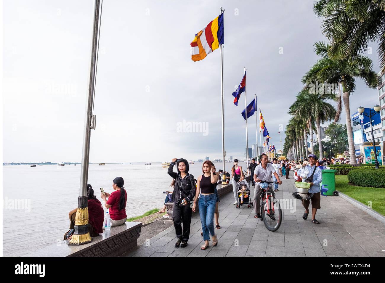 Cambodge, Phnom Penh, vie quotidienne Banque D'Images