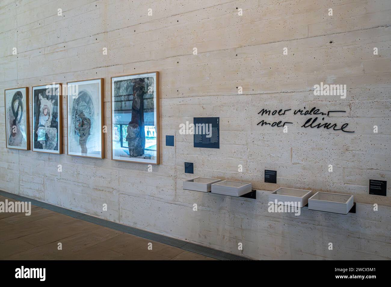 PALMA DE MAJORQUE, ESPAGNE - 22 SEPTEMBRE 2023 : intérieur de la Fundació Miró Mallorca (Fondation Miró Mallorca) Banque D'Images