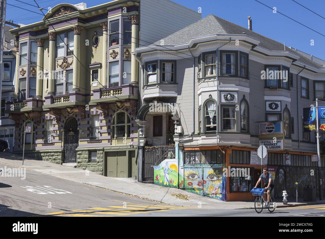 États-Unis, Californie, San Francisco, Haight Ashbury district Banque D'Images