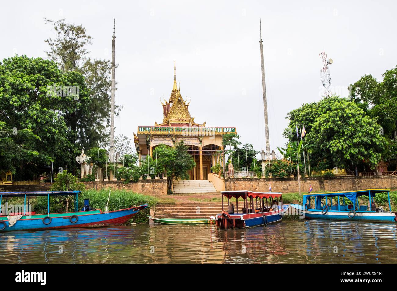 Cambodge, Kampong Phluk Banque D'Images