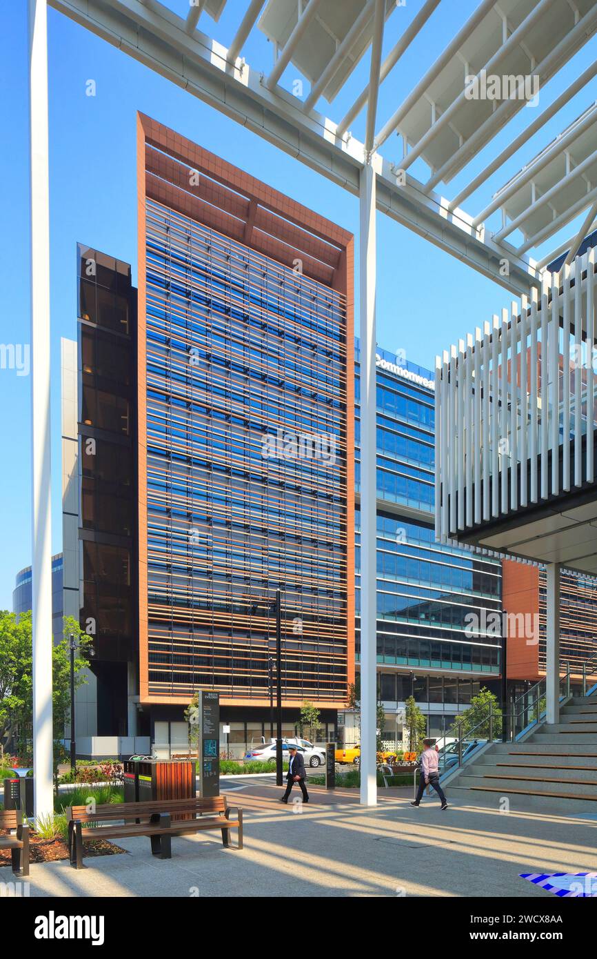 Australie, Nouvelle-Galles du Sud, Sydney, South Eveleigh, parvis du Community Building avec Davy Road en arrière-plan Banque D'Images