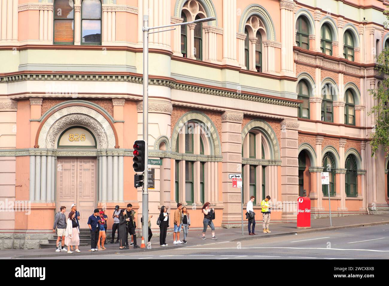 Australie, Nouvelle-Galles du Sud, Sydney, quartier de Chippendale, intersection de Broadway et Regent Street, bâtiment Old Bank of New South Wales datant des années 1860 Banque D'Images