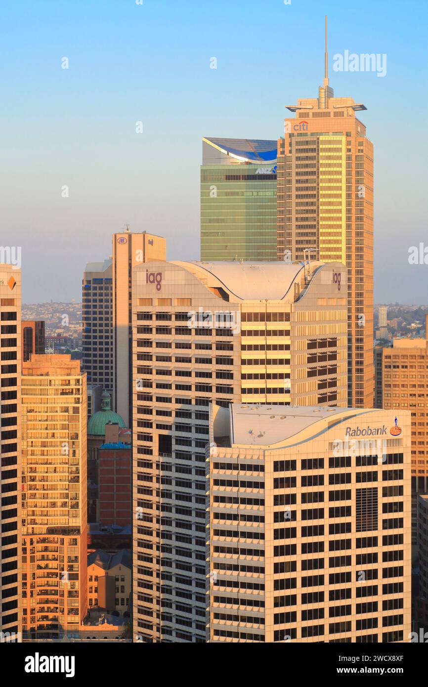 Australie, Nouvelle-Galles du Sud, Sydney, vue depuis Darling Harbor sur le quartier central des affaires (CBD) Banque D'Images