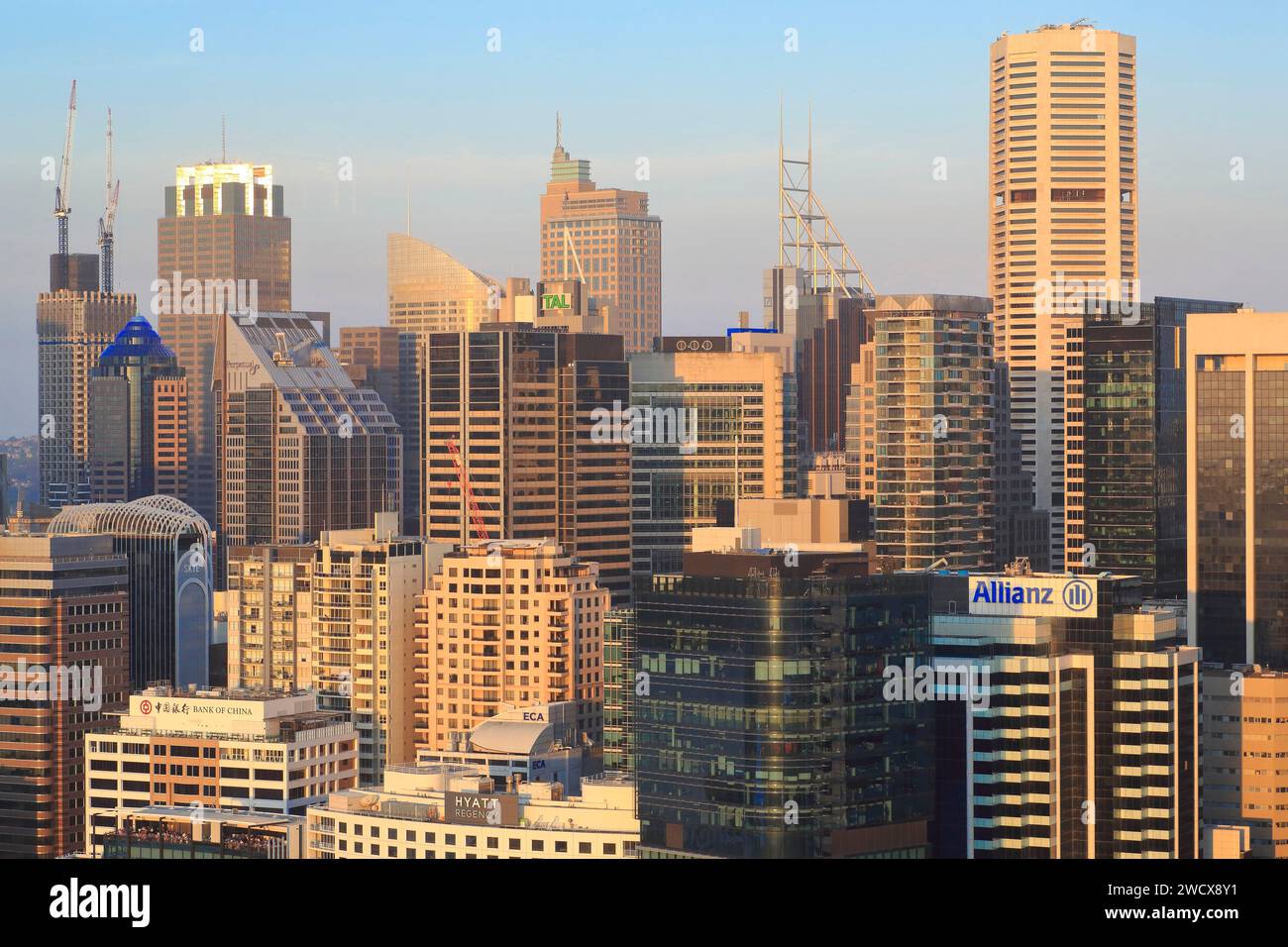 Australie, Nouvelle-Galles du Sud, Sydney, vue depuis Darling Harbor sur le quartier central des affaires (CBD) Banque D'Images