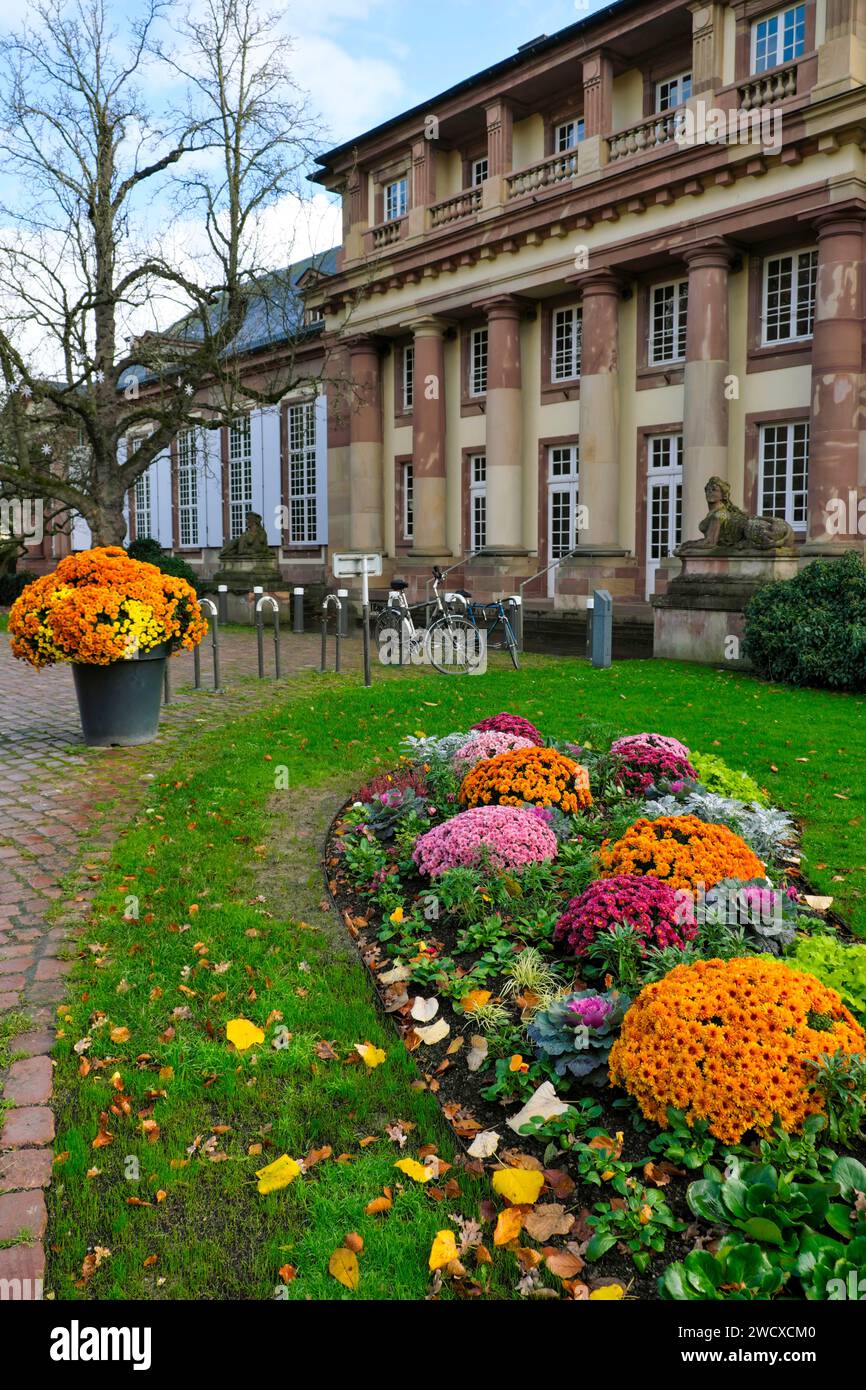 France, Bas Rhin, Strasbourg, Neustadt inscrit au patrimoine mondial de l'UNESCO, Parc de l'Orangerie, pavillon Joséphine, façade arrière Banque D'Images