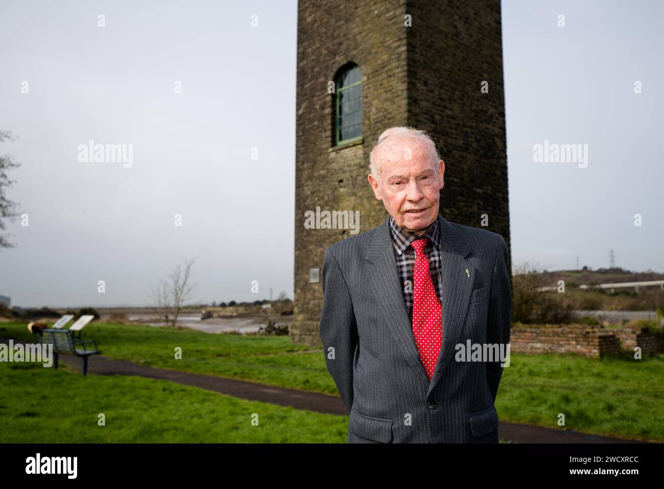 Ancien conseiller d'arrondissement du comté Hugh James, photographié en 2017. Crédit : Alamy/Sean Pursey Banque D'Images