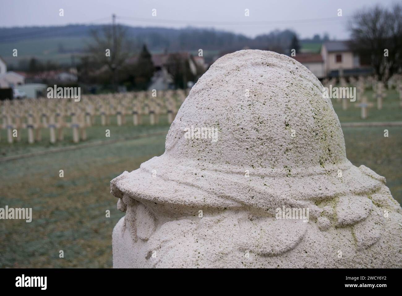 Nécropole militaire française, Faubourg-pavé, Verdun, Meuse, région Grand-est, France Banque D'Images