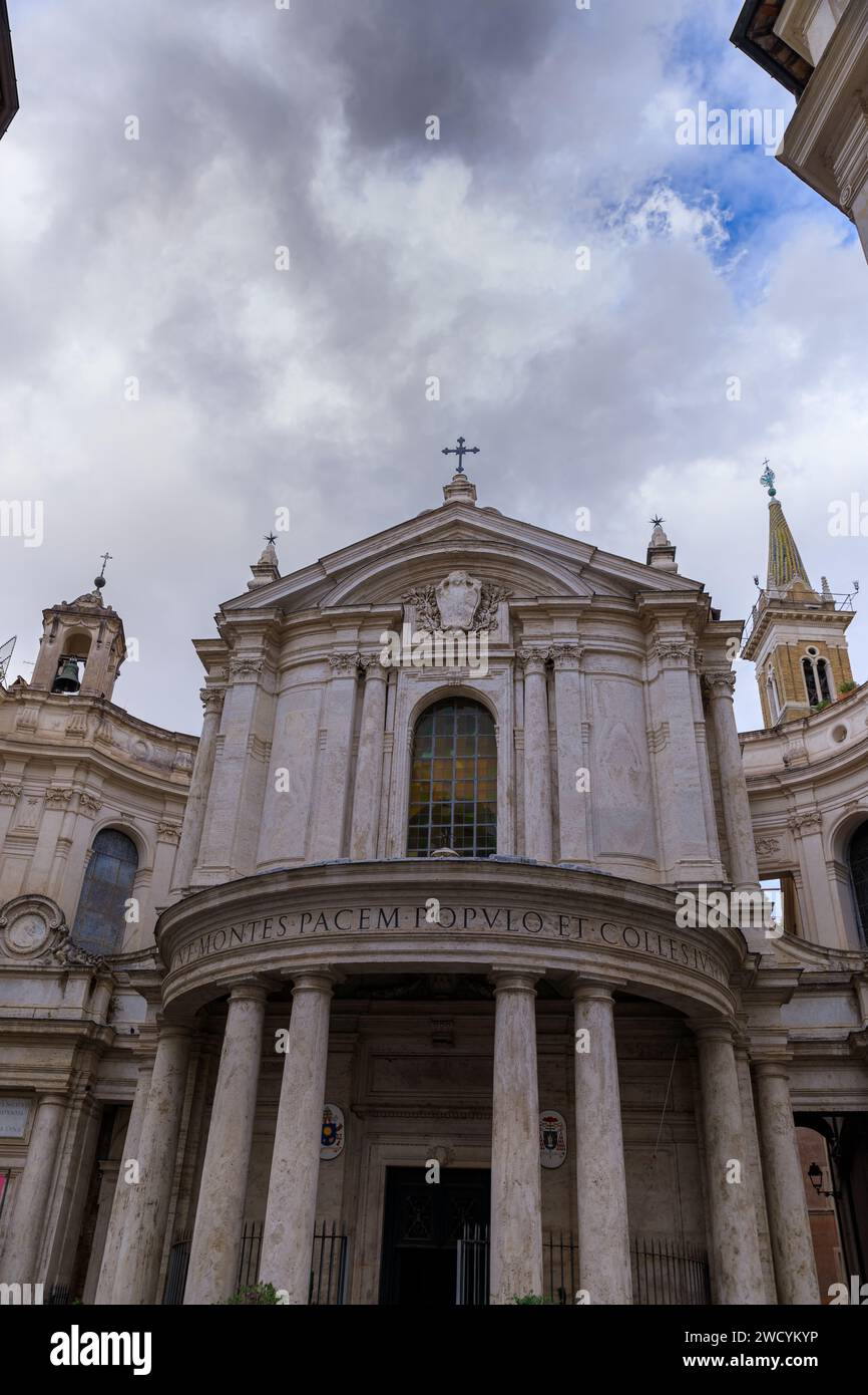 Église Sainte Marie de la paix à Rome, Italie. Banque D'Images